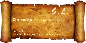 Obermayer Laura névjegykártya