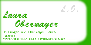 laura obermayer business card